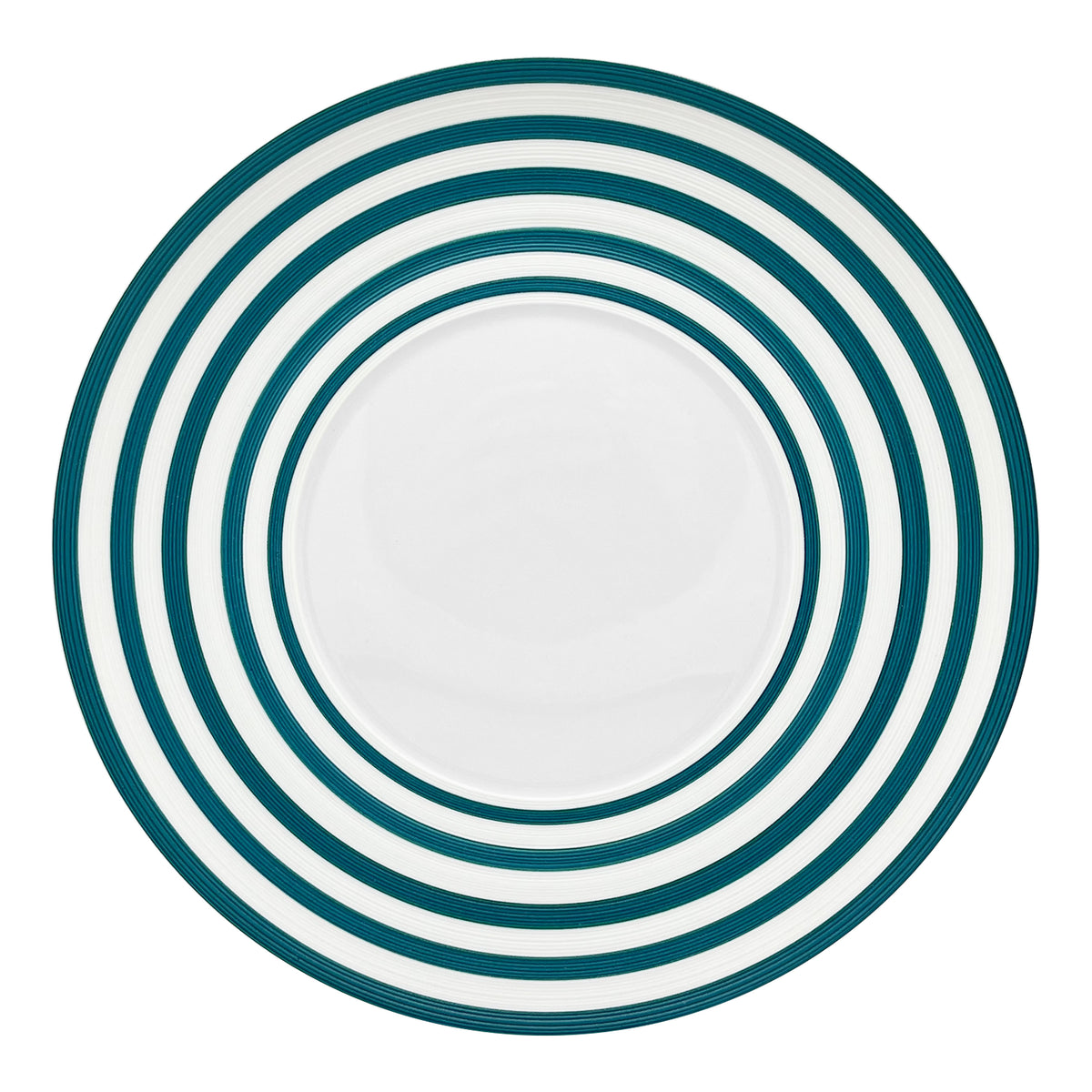 HEMISPHERE Rayé Bleu Persan - Assiette de présentation