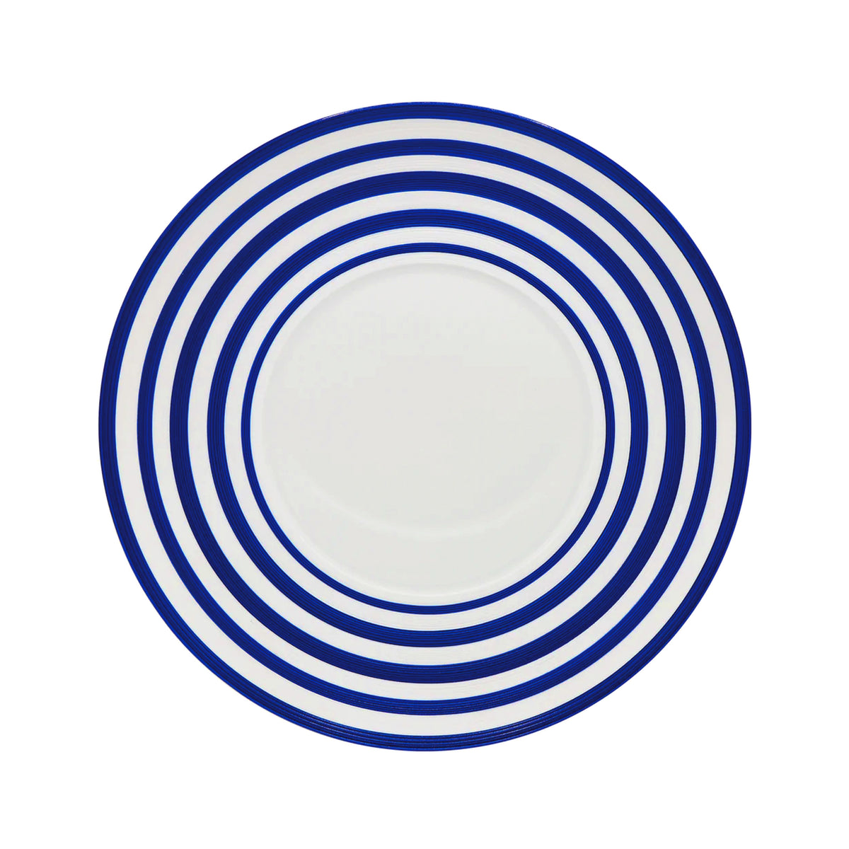 HEMISPHERE Rayé Bleu Roi - Assiette plate