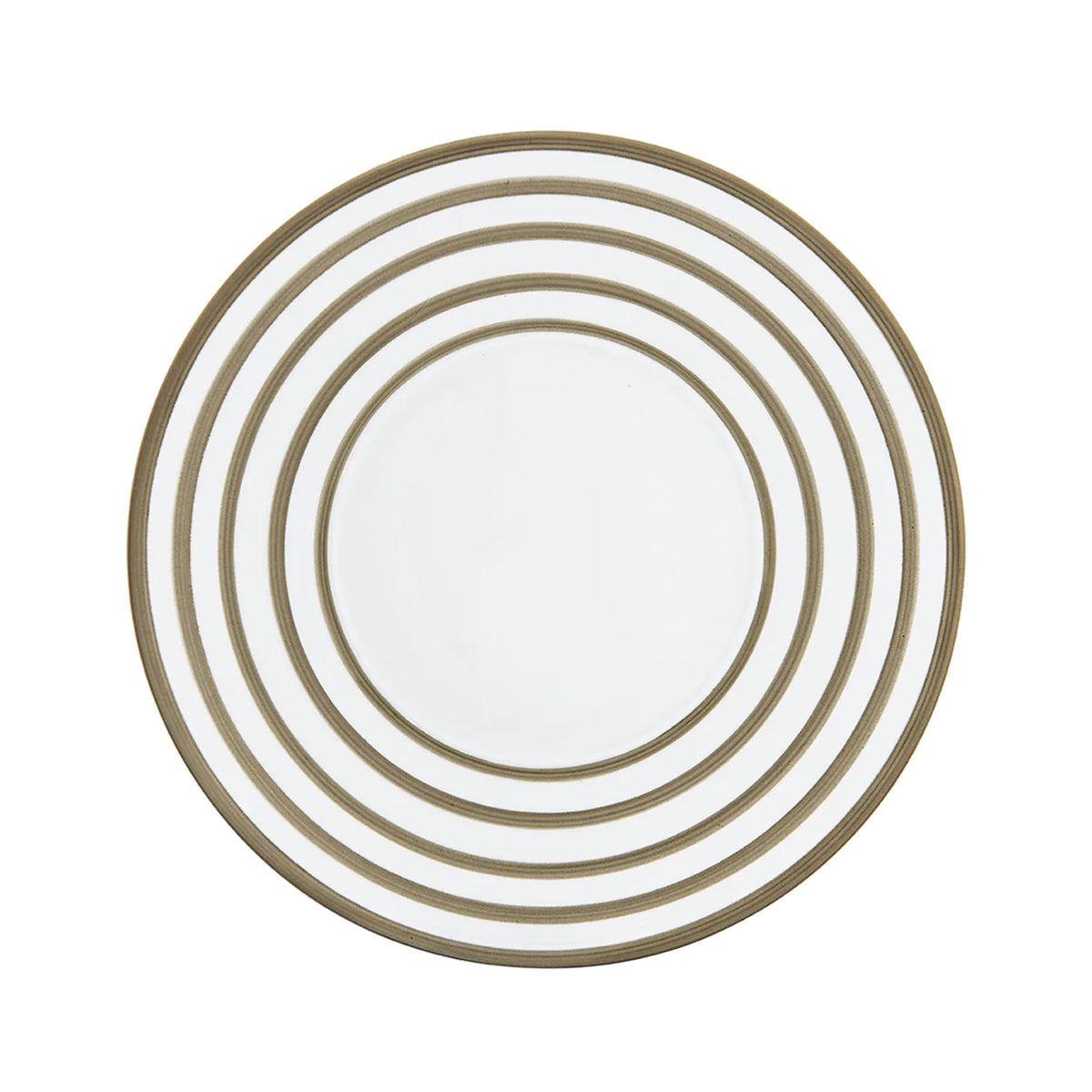 HEMISPHERE Rayé Gris métallique - Assiette plate