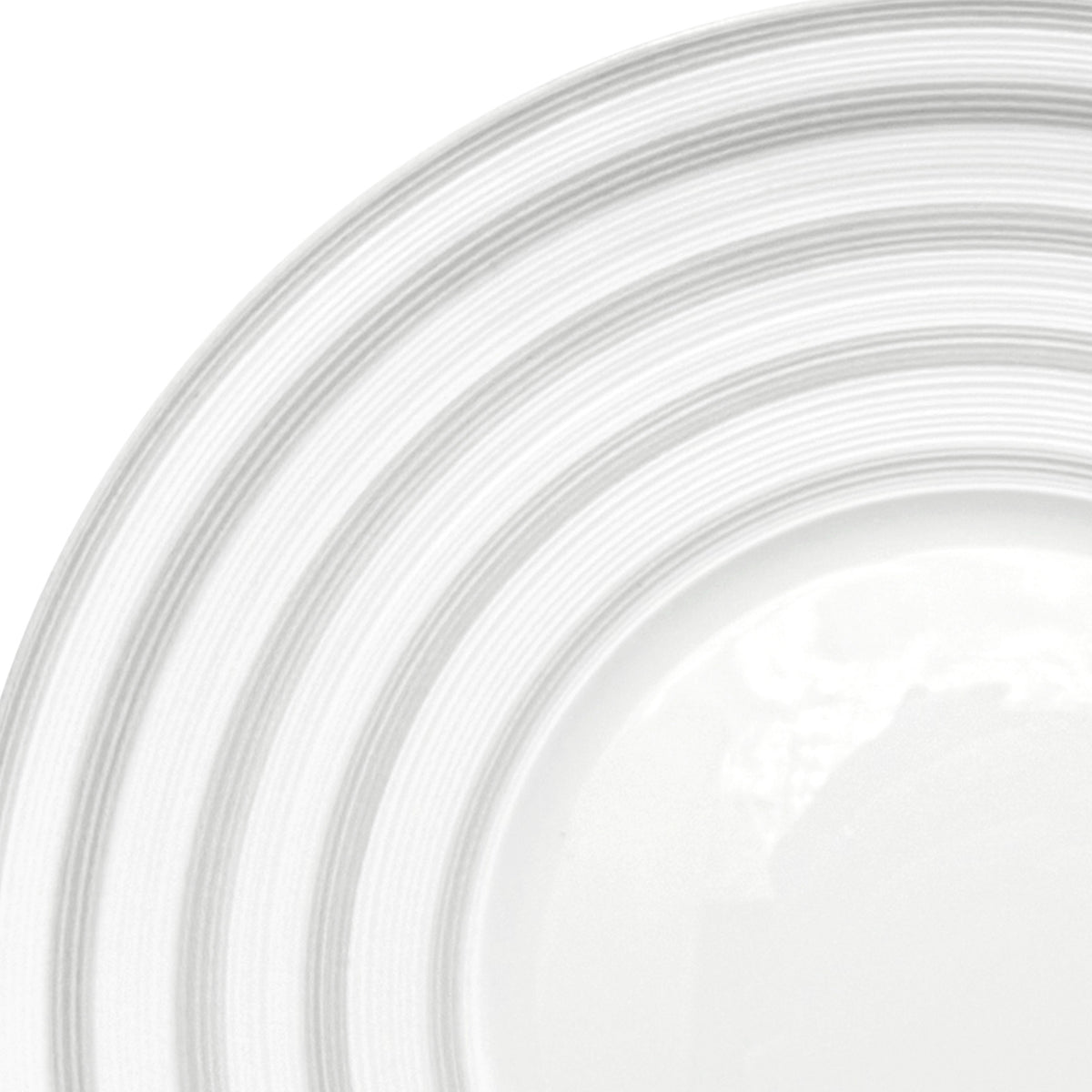 HEMISPHERE Rayé Gris - Assiette à pain