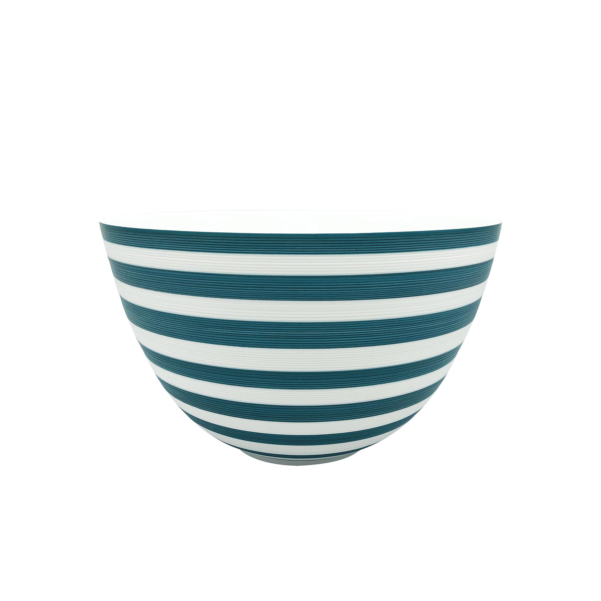 HÉMISPHÈRE Striped Persian Blue - Salad serving bowl, medium