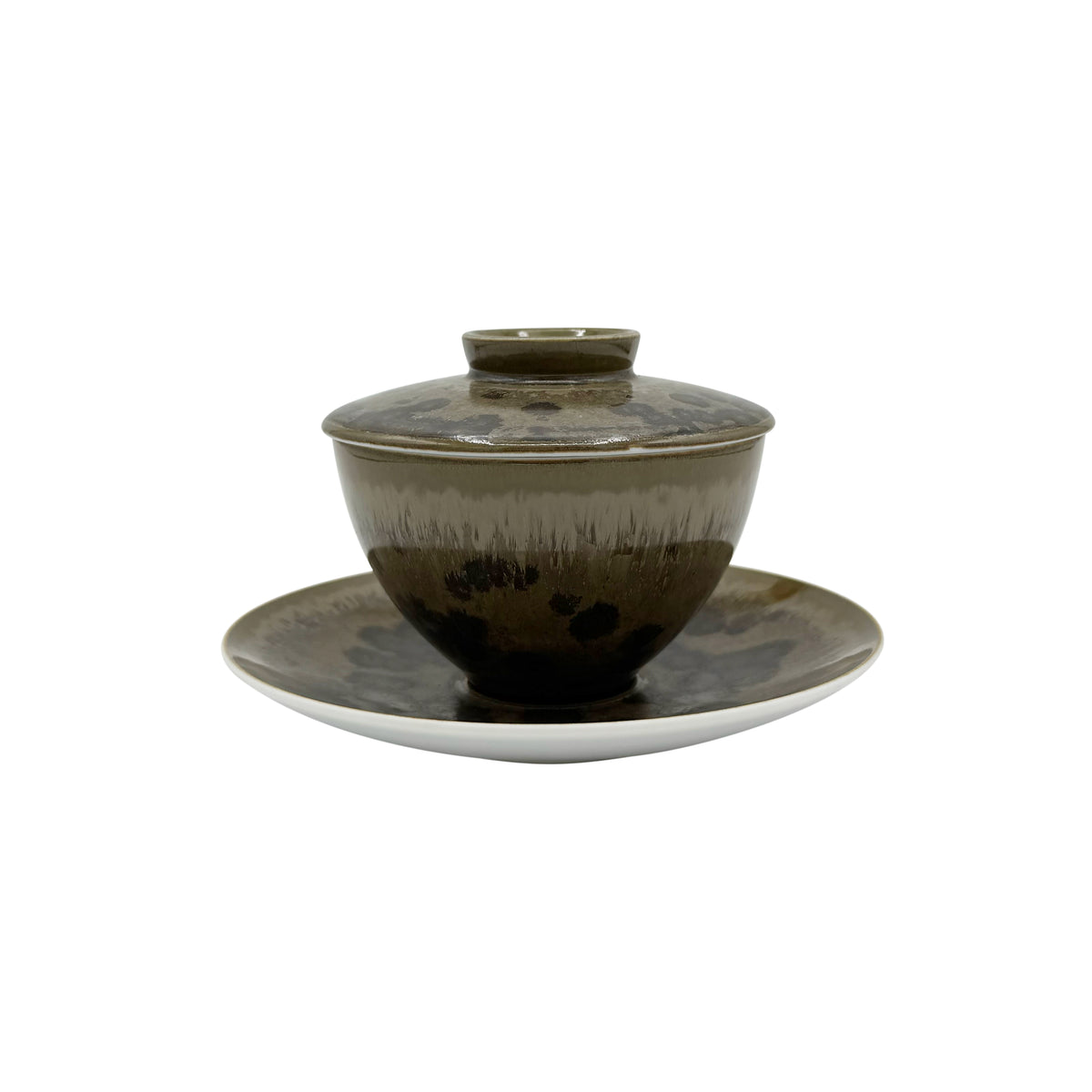 ZOULOU - Tasse thé & soucoupe asiatique (couvercle inclus)