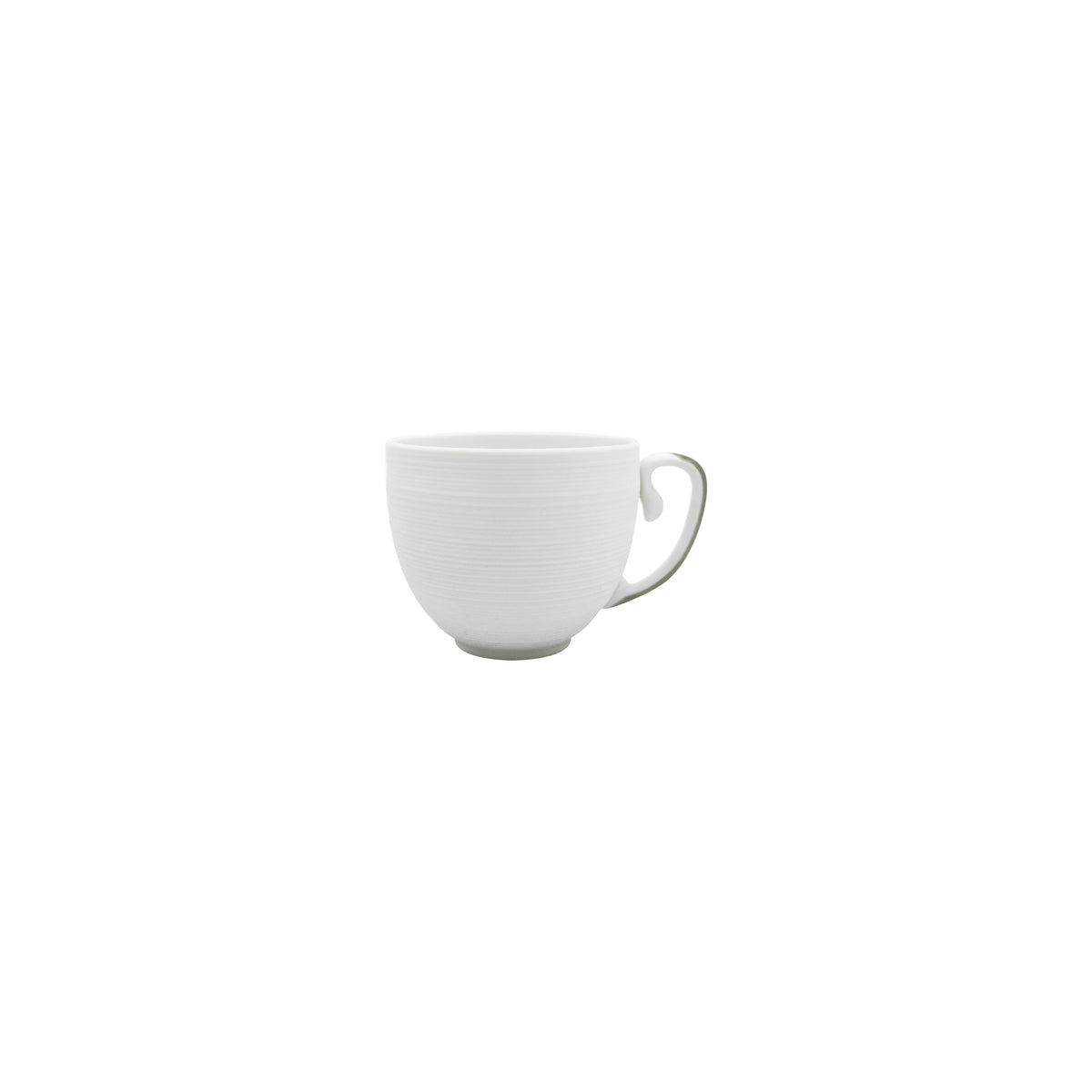 HEMISPHERE Rayé Vert Kaki - Tasse café & soucoupe