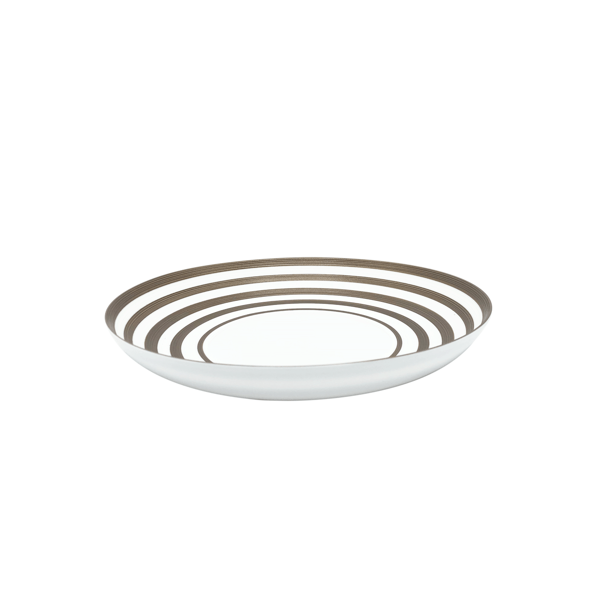 HEMISPHERE Striped Metallic grey - Pasta plate