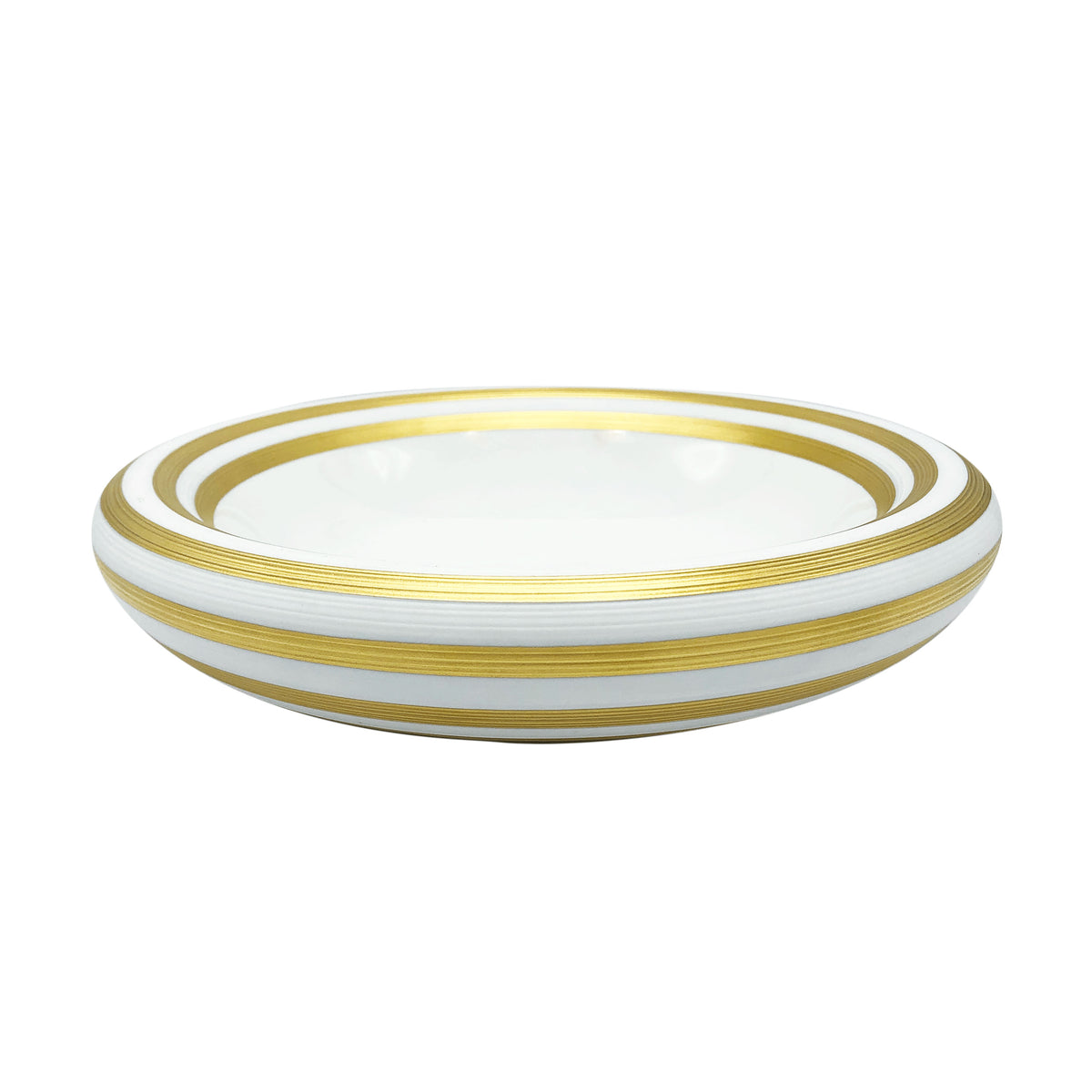 HEMISPHERE Gold stripes - Bubble soup plate