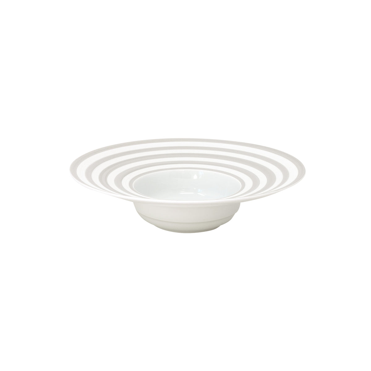 HEMISPHERE Grey Stripe - Soup plate with wing MM