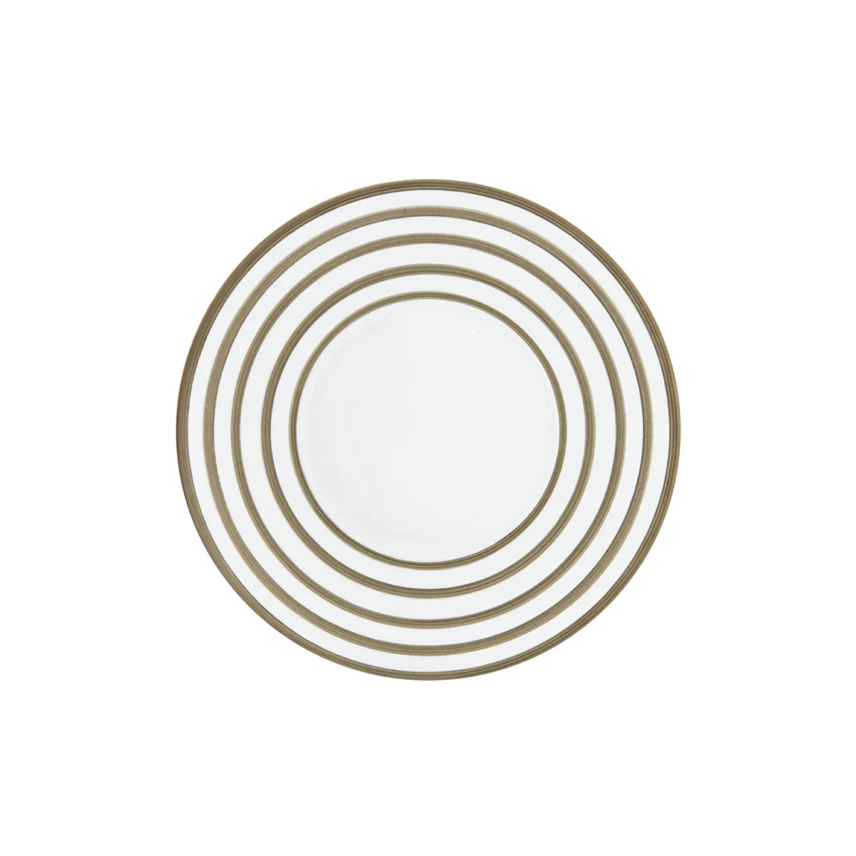 HEMISPHERE Striped Grey Metallic - Dessert plate