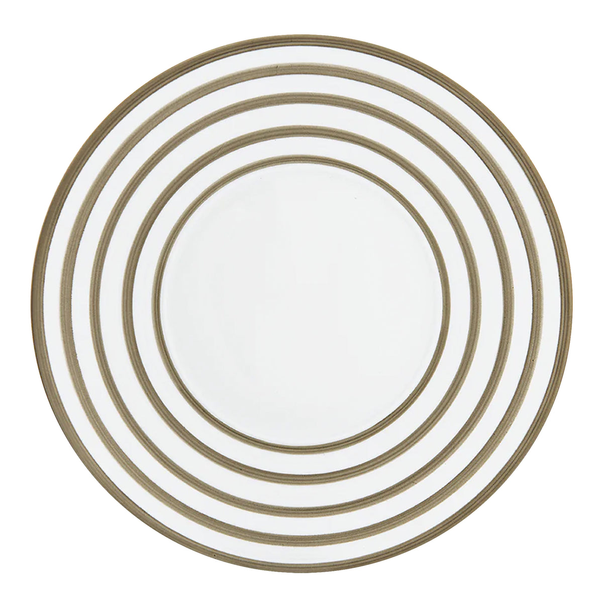 HEMISPHERE Striped Grey Metallic - Charger plate