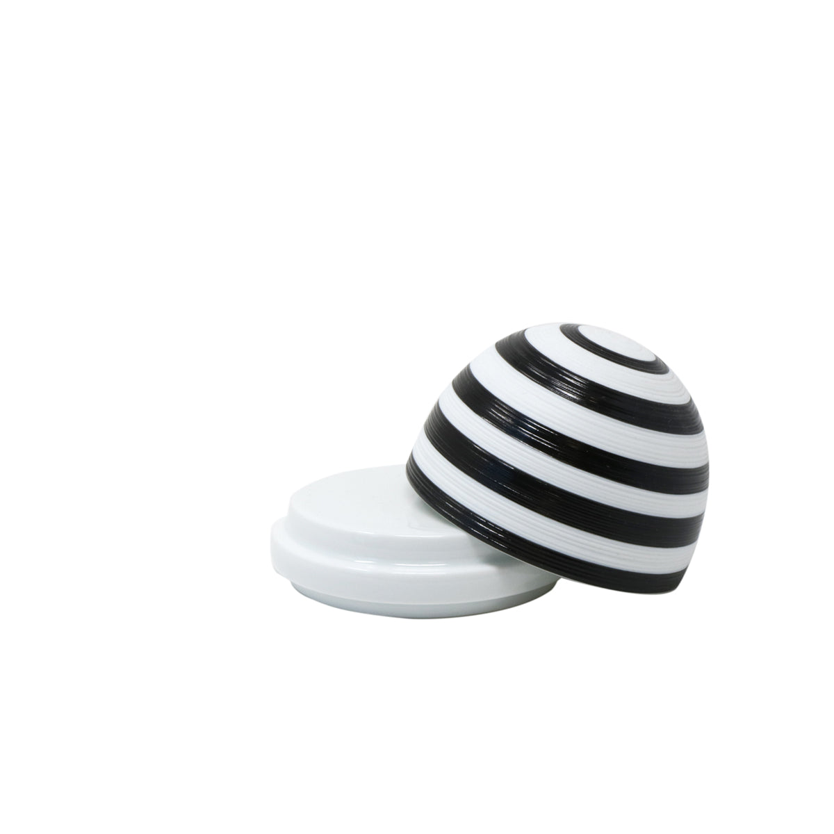 HEMISPHERE Black Striped Bakelite - Butter set