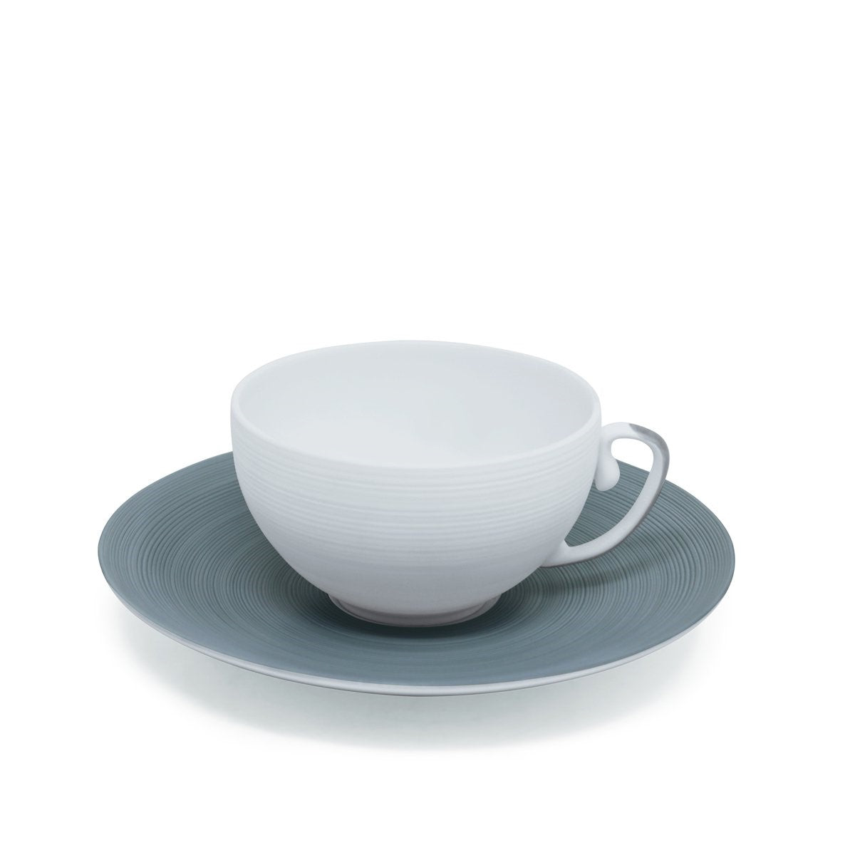 HEMISPHERE Bleu Orage - Boxed set of two tea cups & saucers