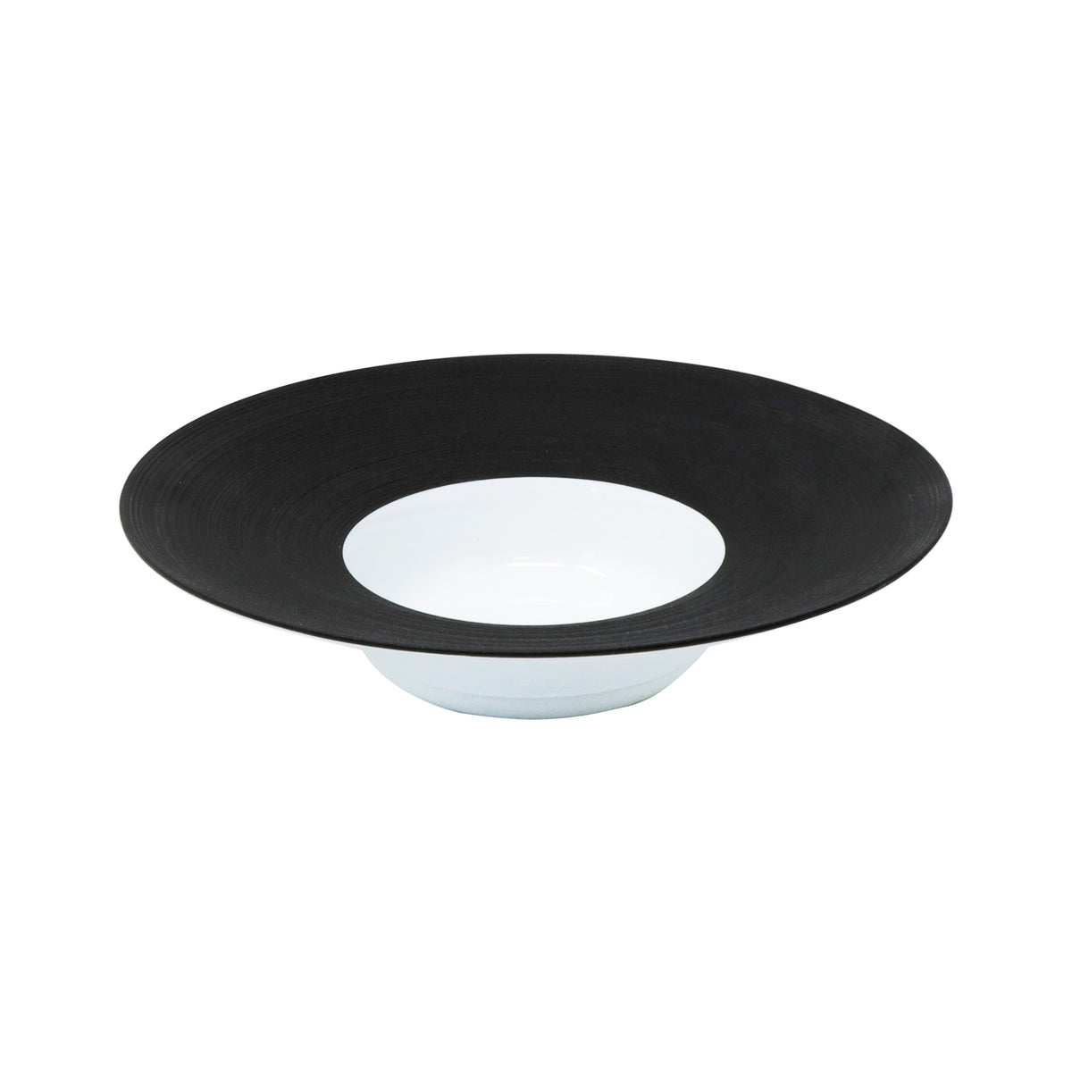 HEMISPHERE Black Bakelite - Rim soup plate, large