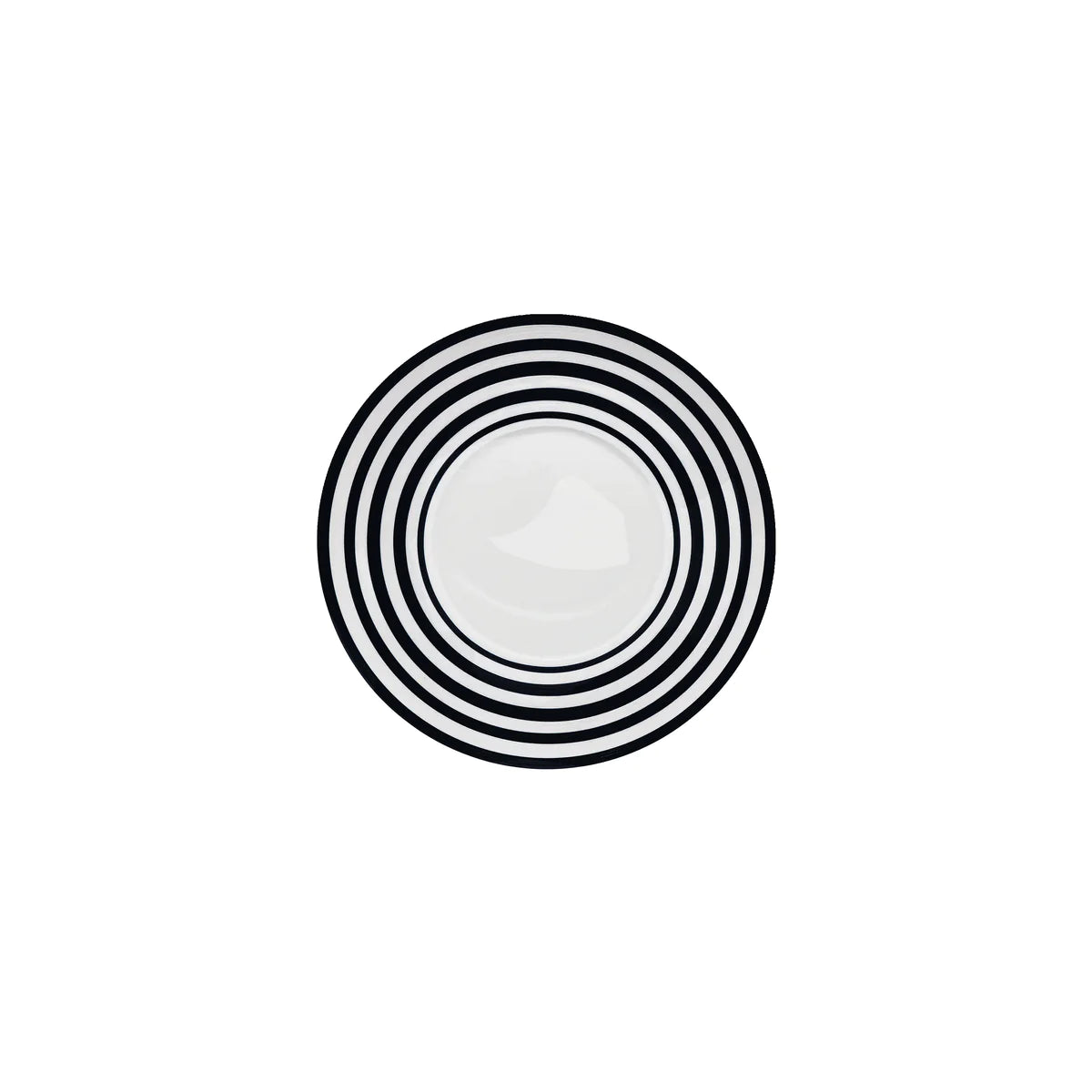 HEMISPHERE Rayé Noir Bakélite - Assiette à pain