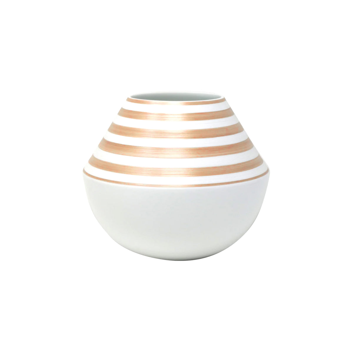 HEMISPHERE Striped Pink Metallic - Vase, small