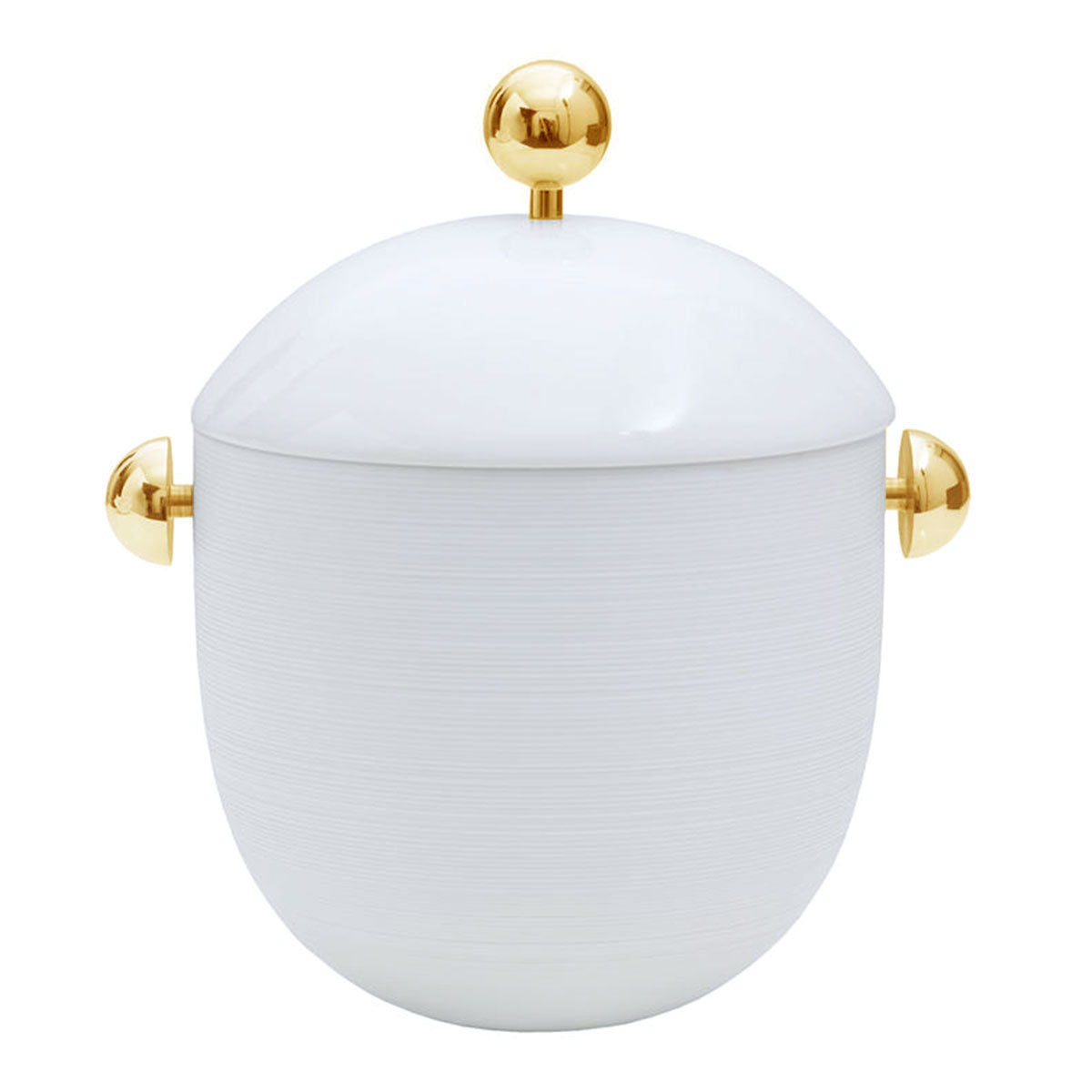 HEMISPHERE Blanc Satiné - Soupière Or