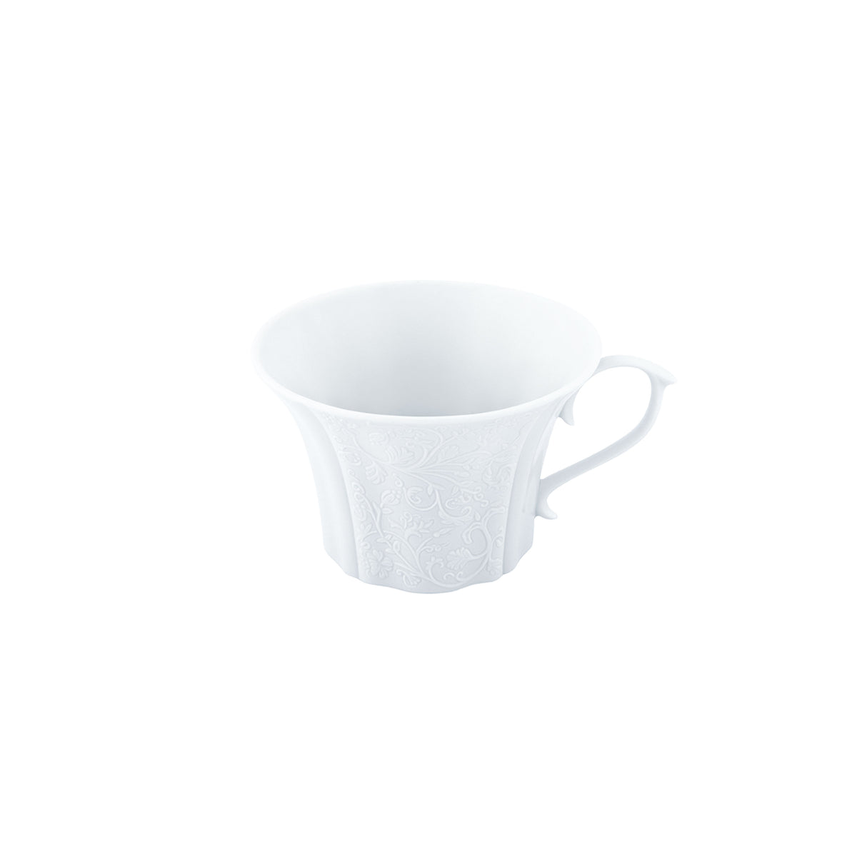SWAN Blanc Satiné - Tasse café & soucoupe