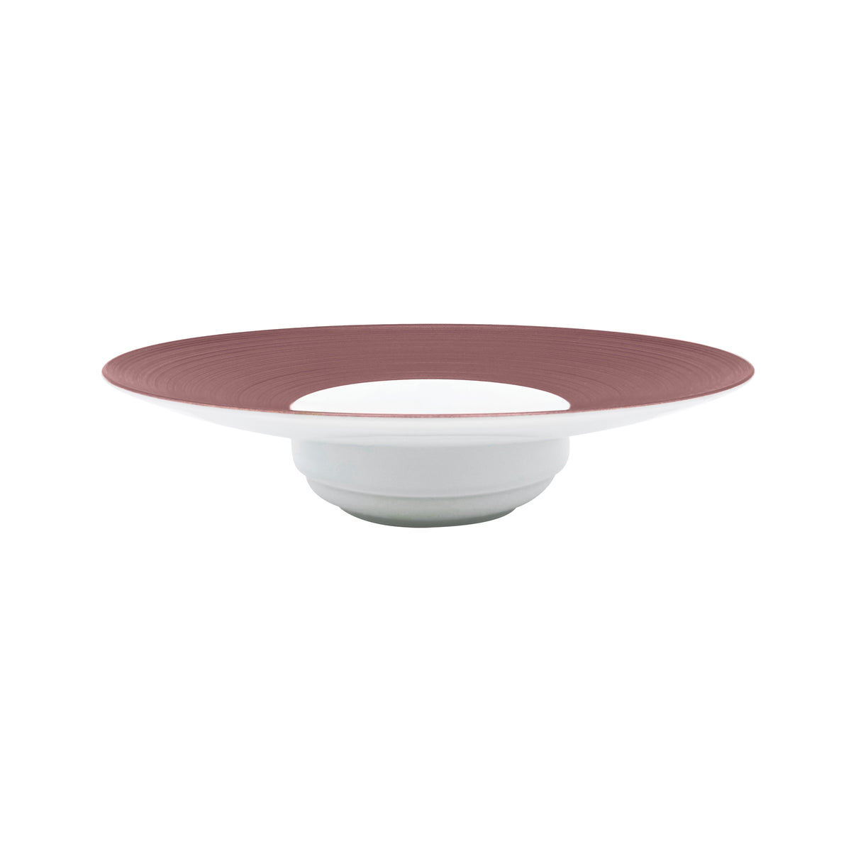 HEMISPHERE Violet Métallique - Assiette creuse à aile GM