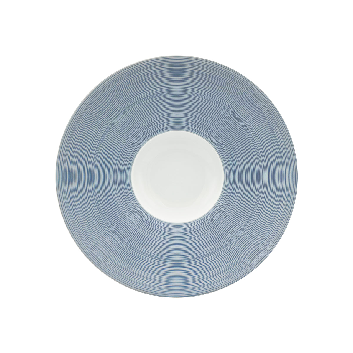 HEMISPHERE Bleu Orage - Assiette creuse à aile MM