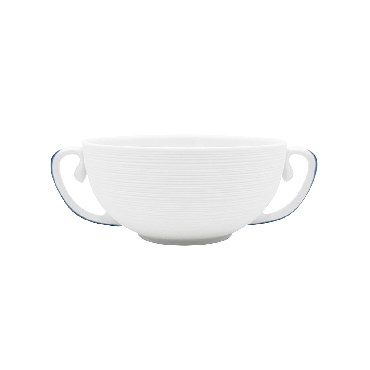HEMISPHERE Rayé Bleu Roi - Bol bouillon & soucoupe