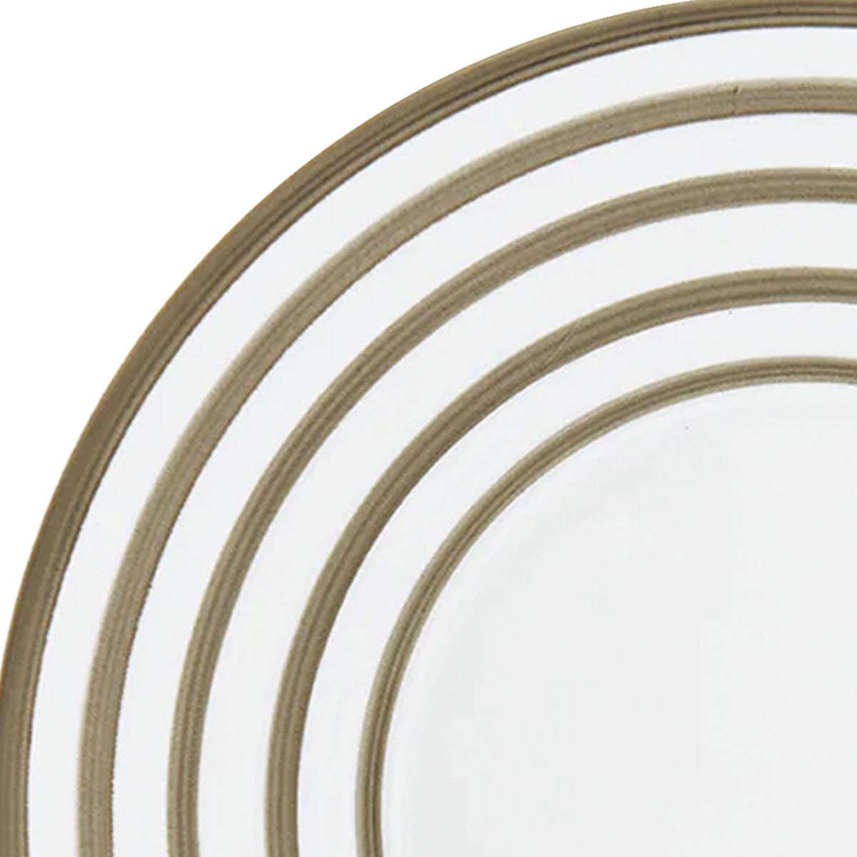 HEMISPHERE Rayé Gris Métallique - Assiette à dessert