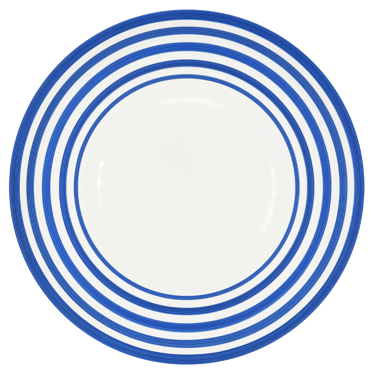 HEMISPHERE Rayé Bleu Roi - Plat plat maxi