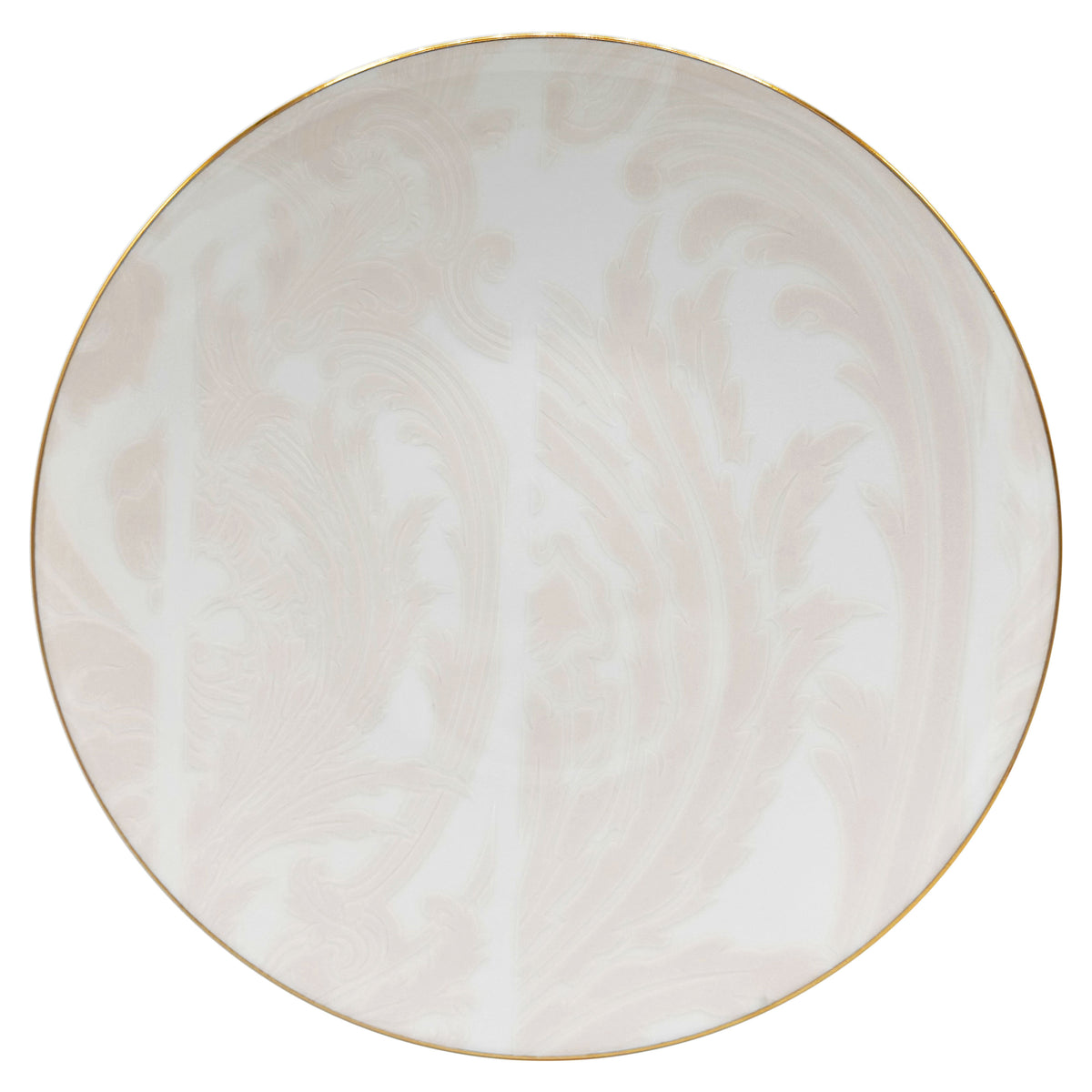INDIENNES Rose Poudré filet Or - Plat plat maxi