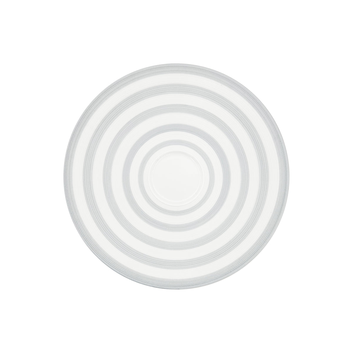 HEMISPHERE Rayé Gris - Tasse café extra & soucoupe