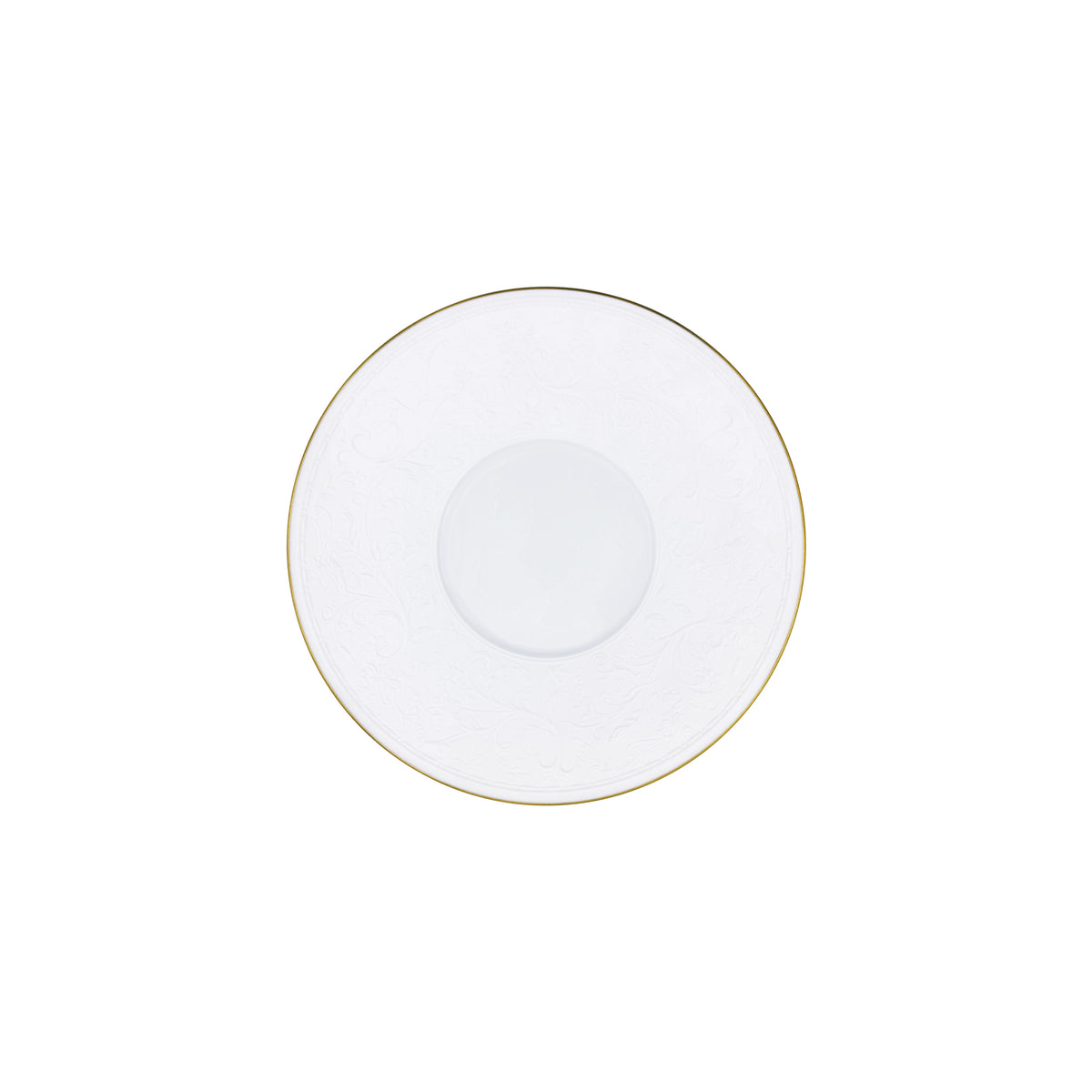 SWAN Blanc Filet Or - Tasse café & soucoupe