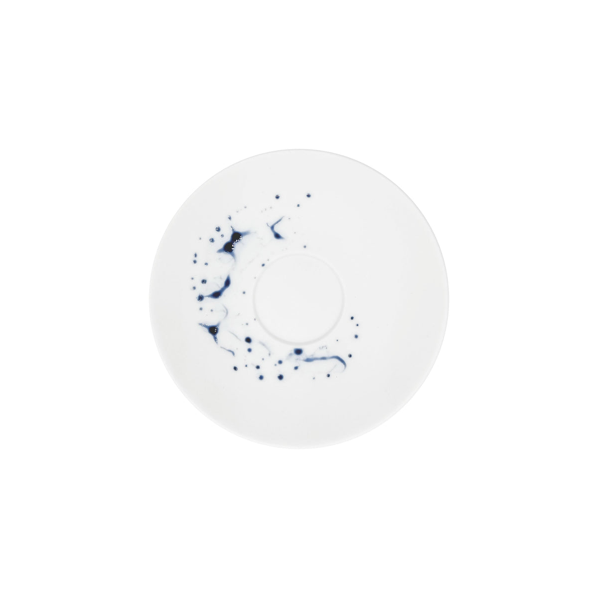 BLUE IMPRESSION - Tasse thé & soucoupe asiatiques (couvercle inclus)
