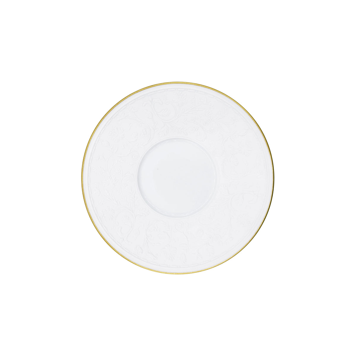 SWAN Blanc Filet Or - Tasse thé & soucoupe