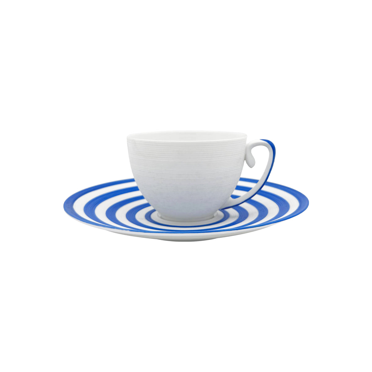 HEMISPHERE Rayé Bleu Roi - Tasse café extra & soucoupe