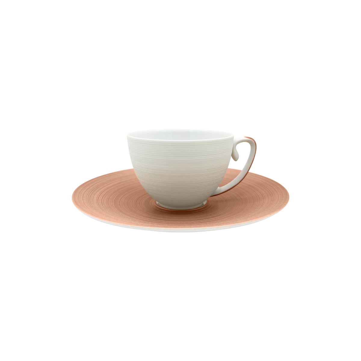 HEMISPHERE Rose Métallique - Tasse café extra & soucoupe