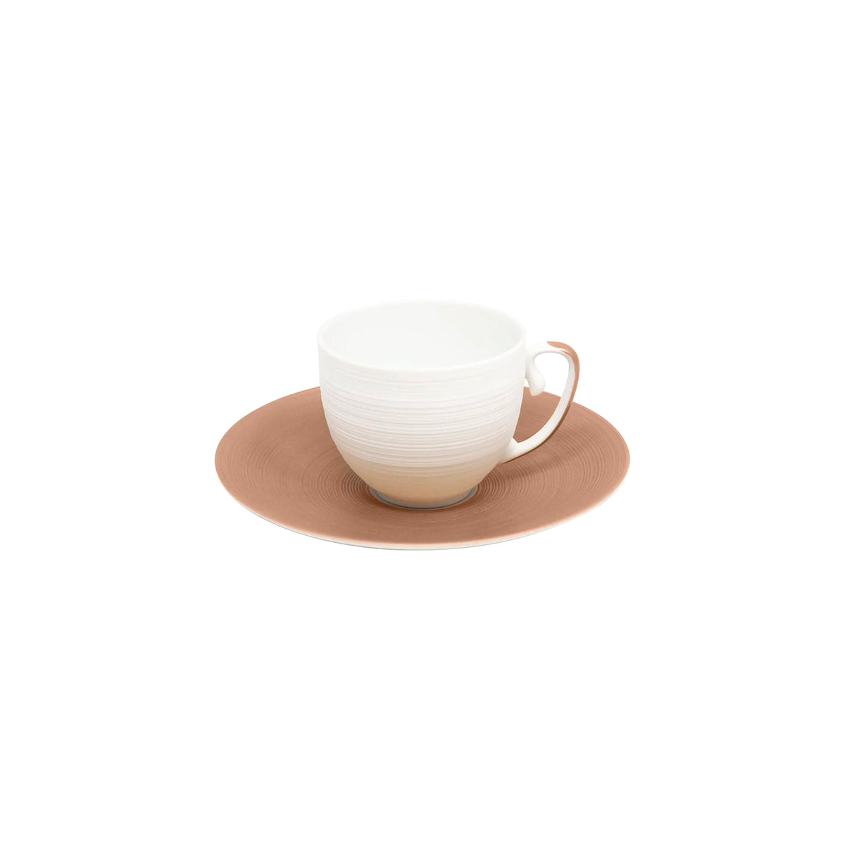 HEMISPHERE Rose Métallique - Tasse café & soucoupe