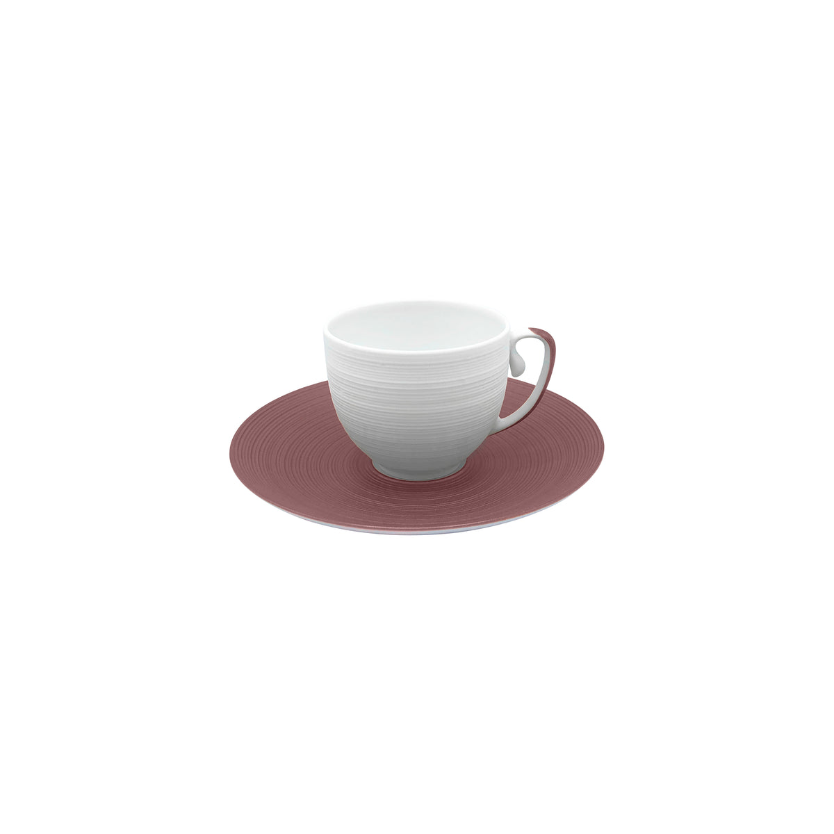 HEMISPHERE Violet Métallique - Tasse café & soucoupe