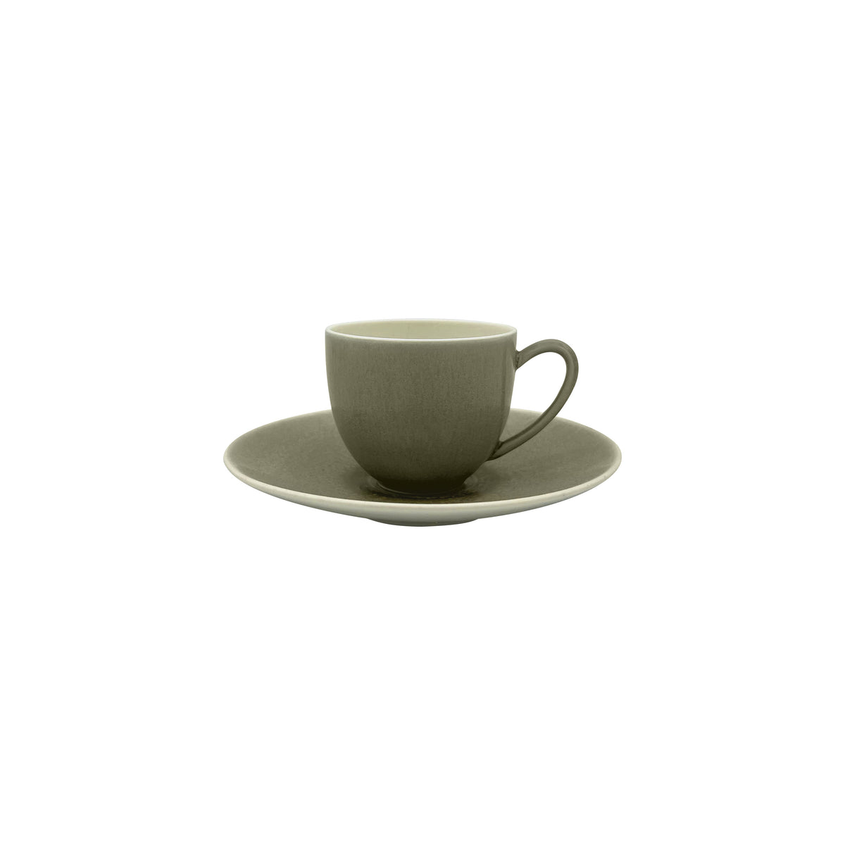 TODRA Gris - Tasse café & soucoupe