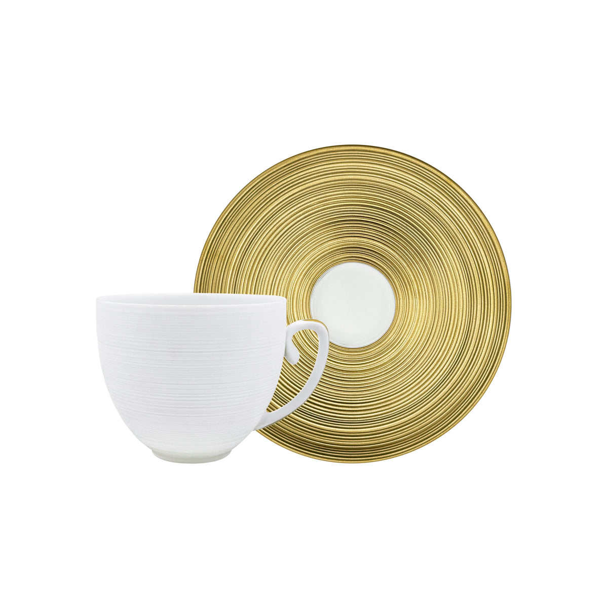 HEMISPHERE Or - Tasse cappuccino & soucoupe