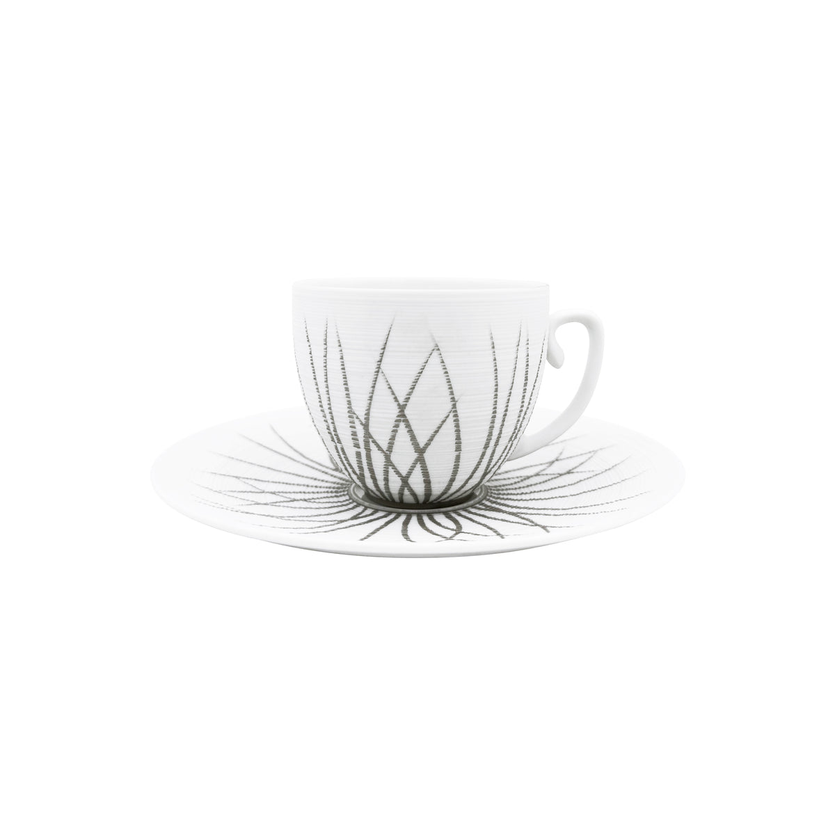 HEMISPHERE Toundra Platine - Tasse cappuccino & soucoupe