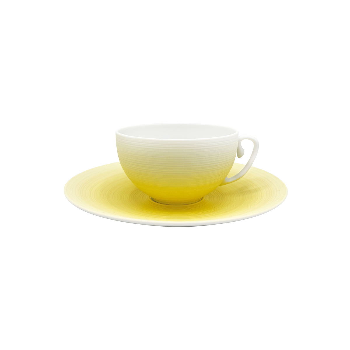 HEMISPHERE Jaune Mimosa - Tasse thé & soucoupe