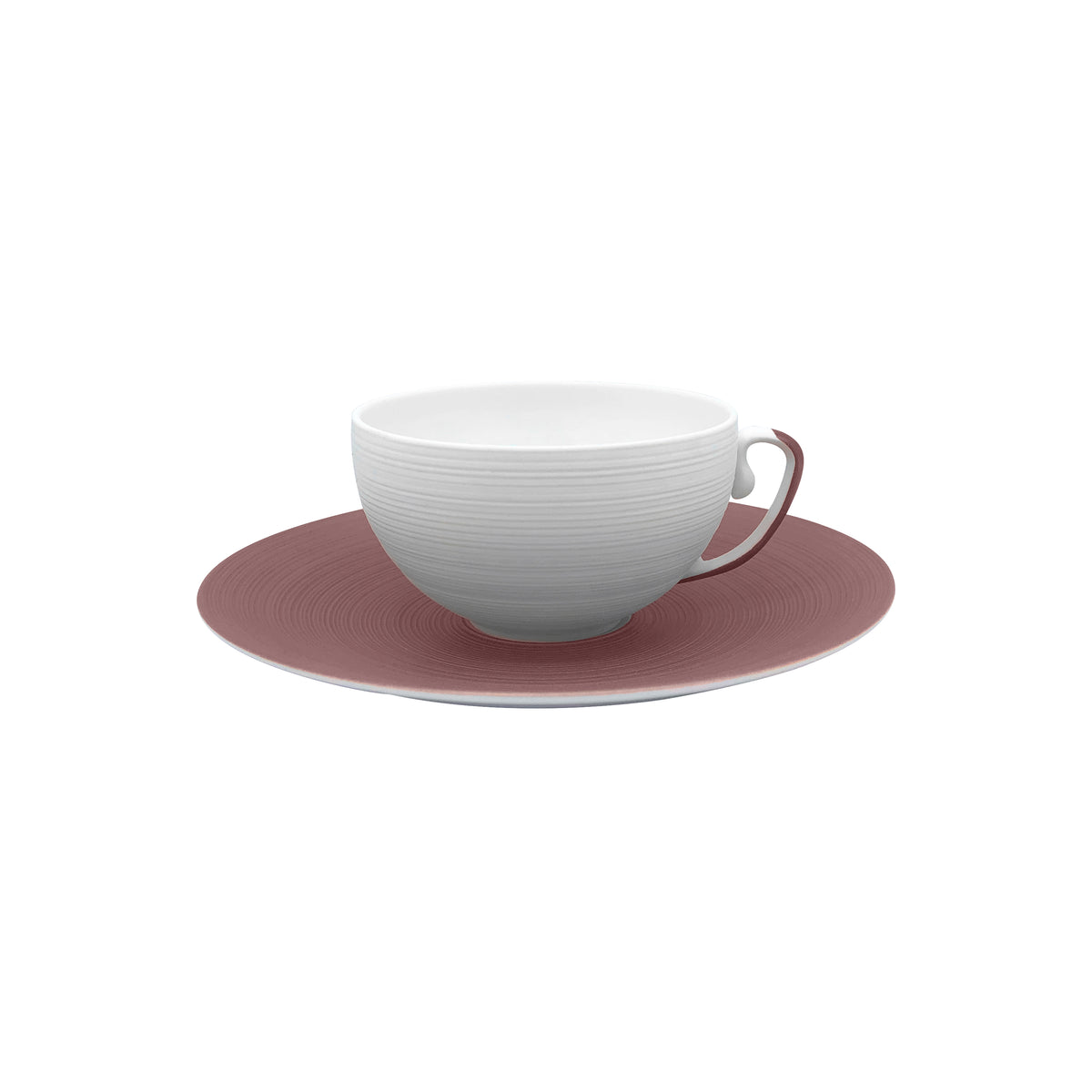 HEMISPHERE Violet Métallique - Tasse thé & soucoupe