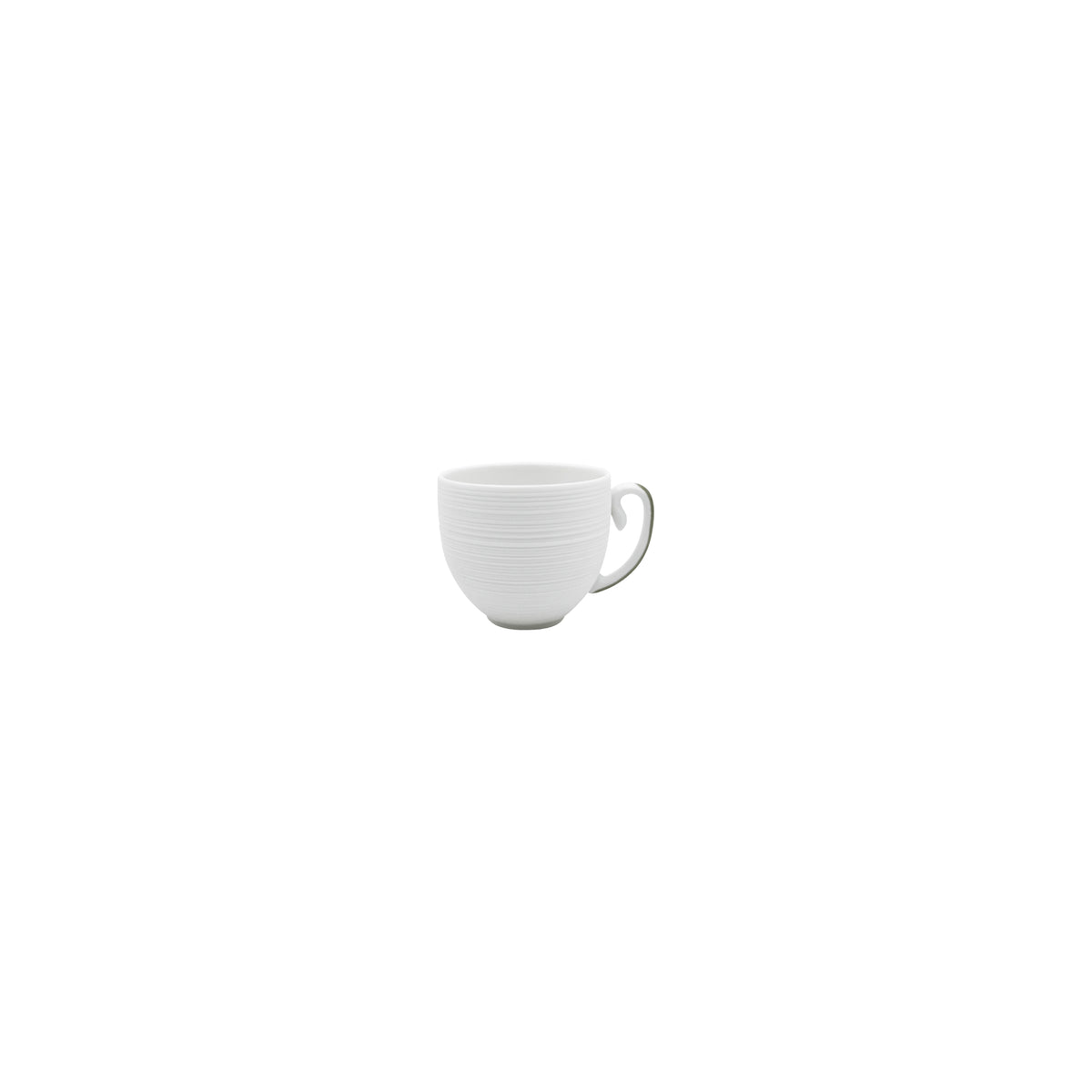 HEMISPHERE Rayé Vert Kaki - Tasse moka & soucoupe