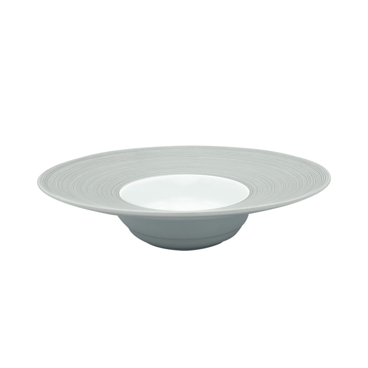 HEMISPHERE Gris - Assiette creuse à aile GM