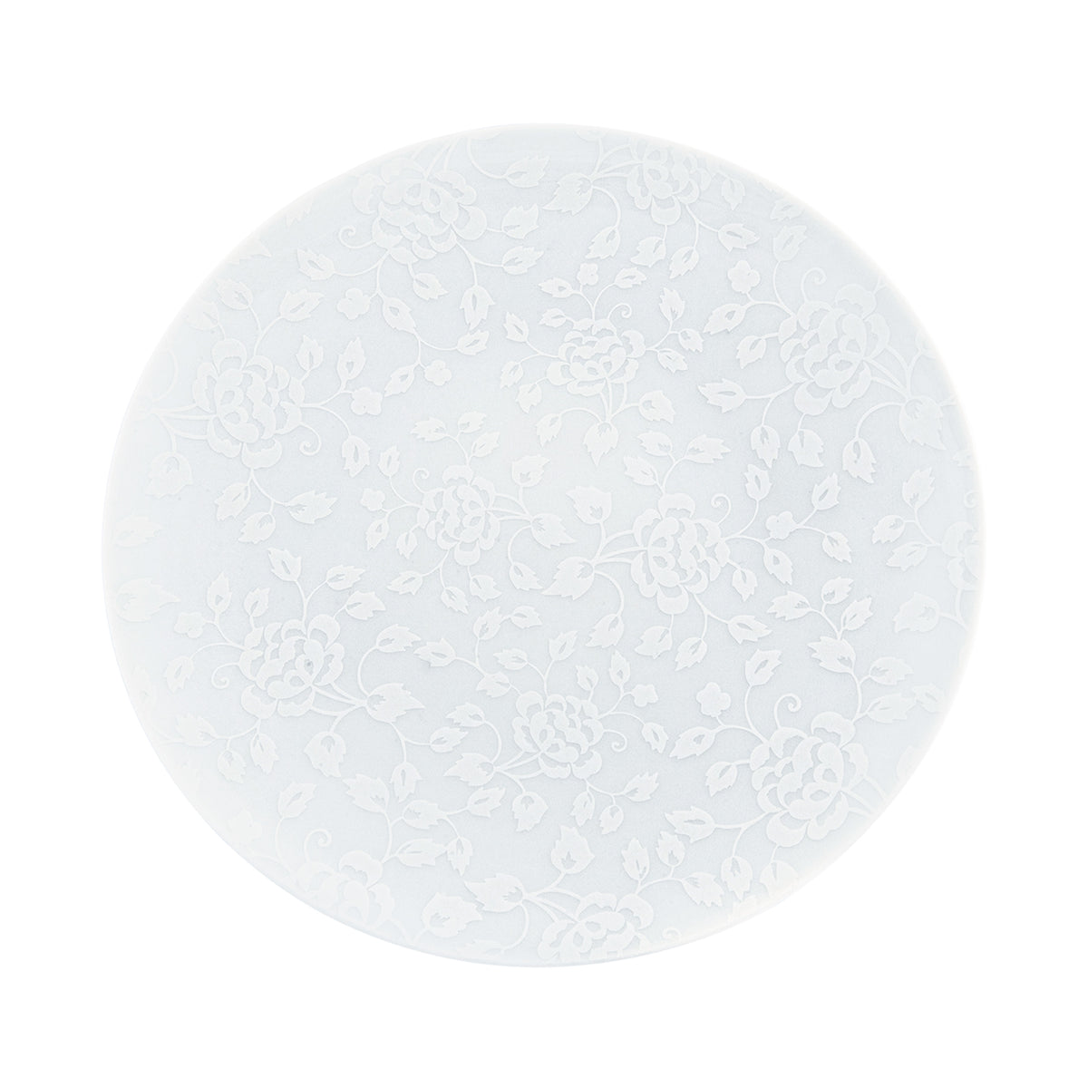 CHARDONS Blanc sur blanc - Assiette 29 cm