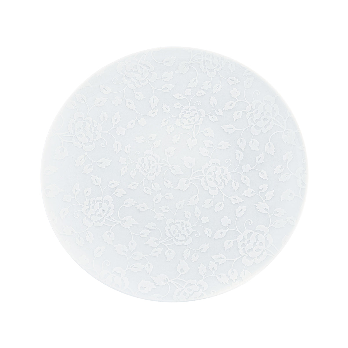 CHARDONS Blanc sur blanc - Assiette plate