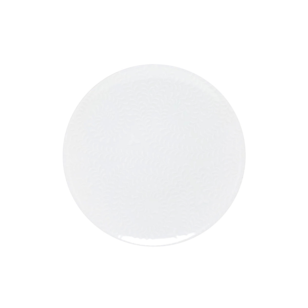 ARJUNA Blanc sur blanc - Assiette à dessert
