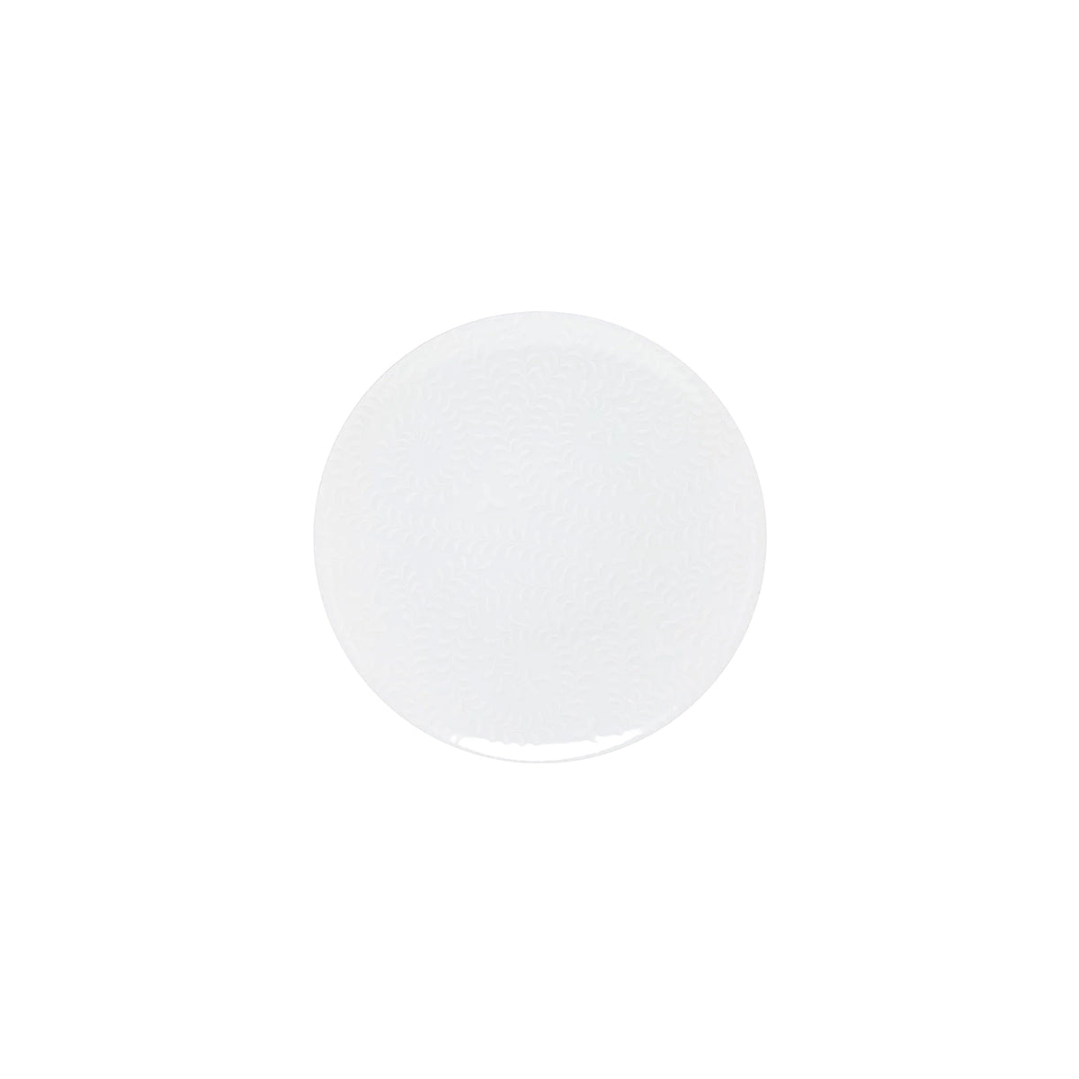 ARJUNA blanc sur blanc - Assiette à pain