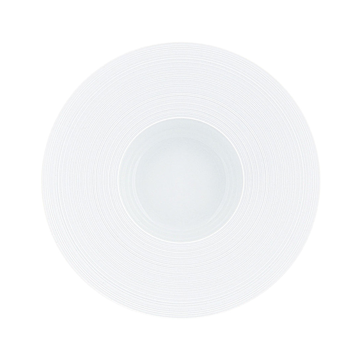 HEMISPHERE Blanc Satiné - Assiette creuse à aile GM