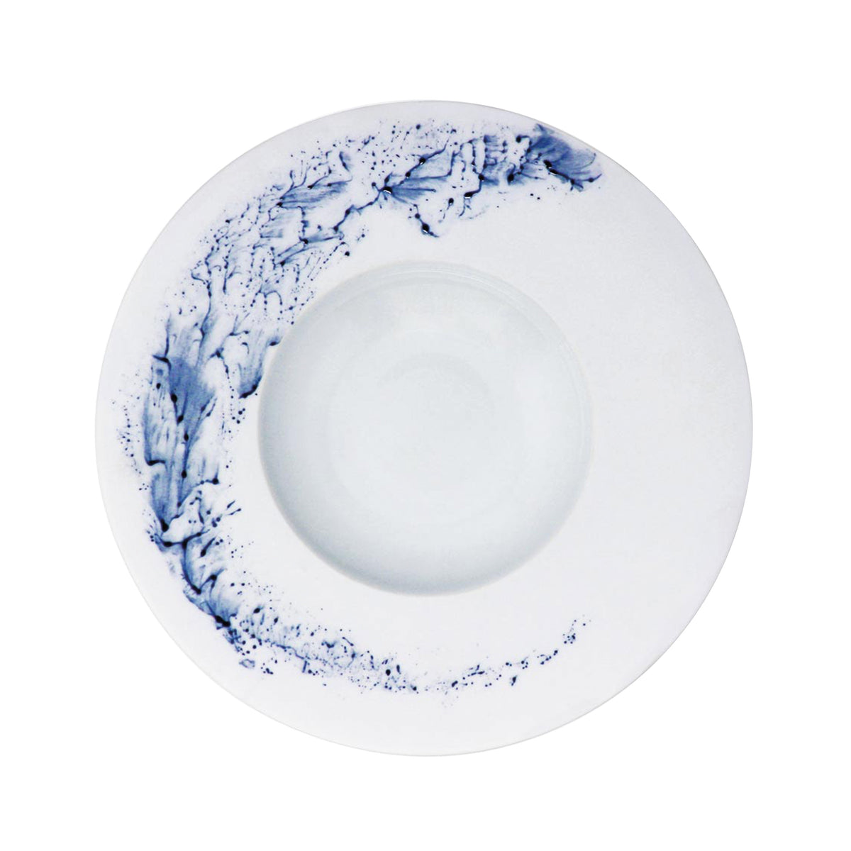 BLUE IMPRESSION - Assiette creuse à aile GM