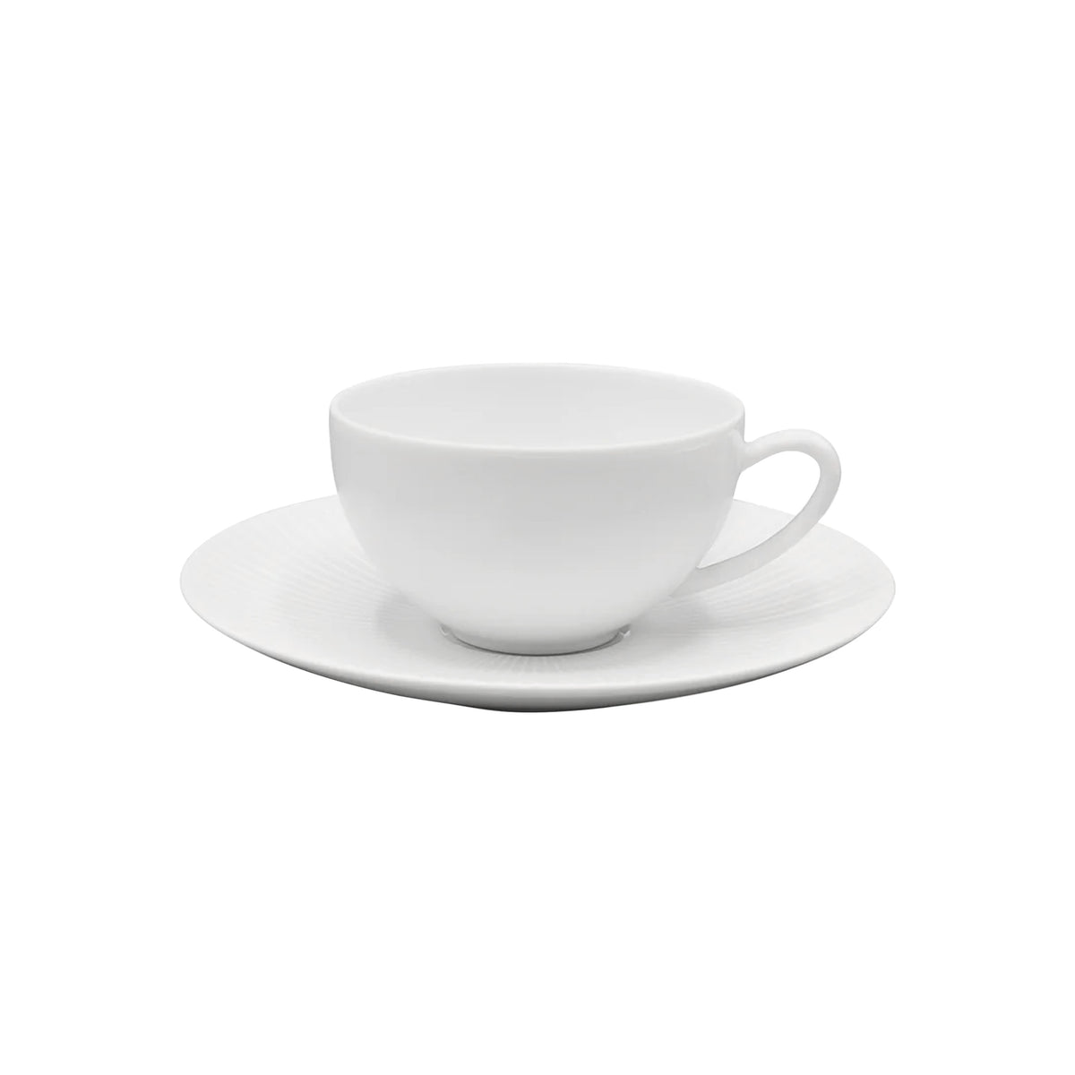 BOLERO Blanc satiné - Tasse thé & soucoupe