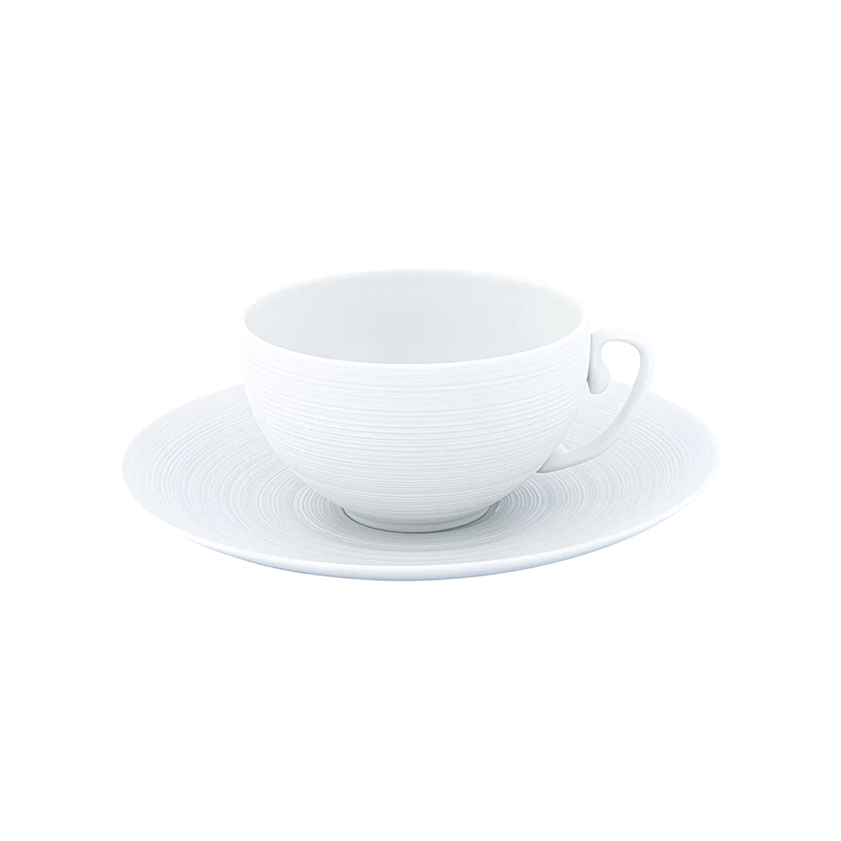 HEMISPHERE Blanc Satiné - Tasse déjeuner & soucoupe