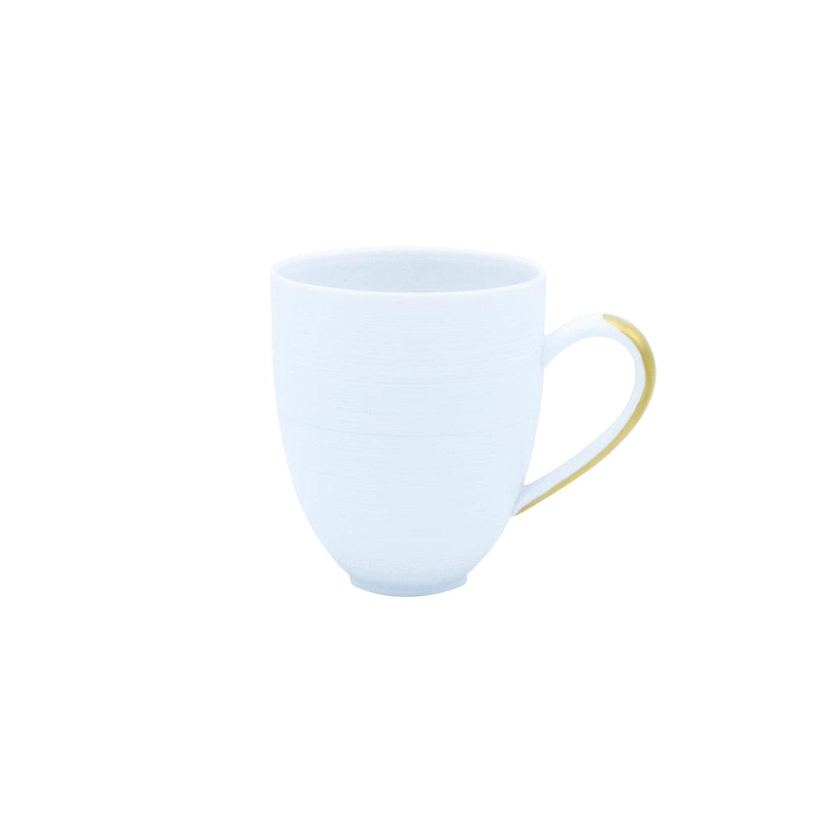 HEMISPHERE Blanc Satiné et anse Or - Mug