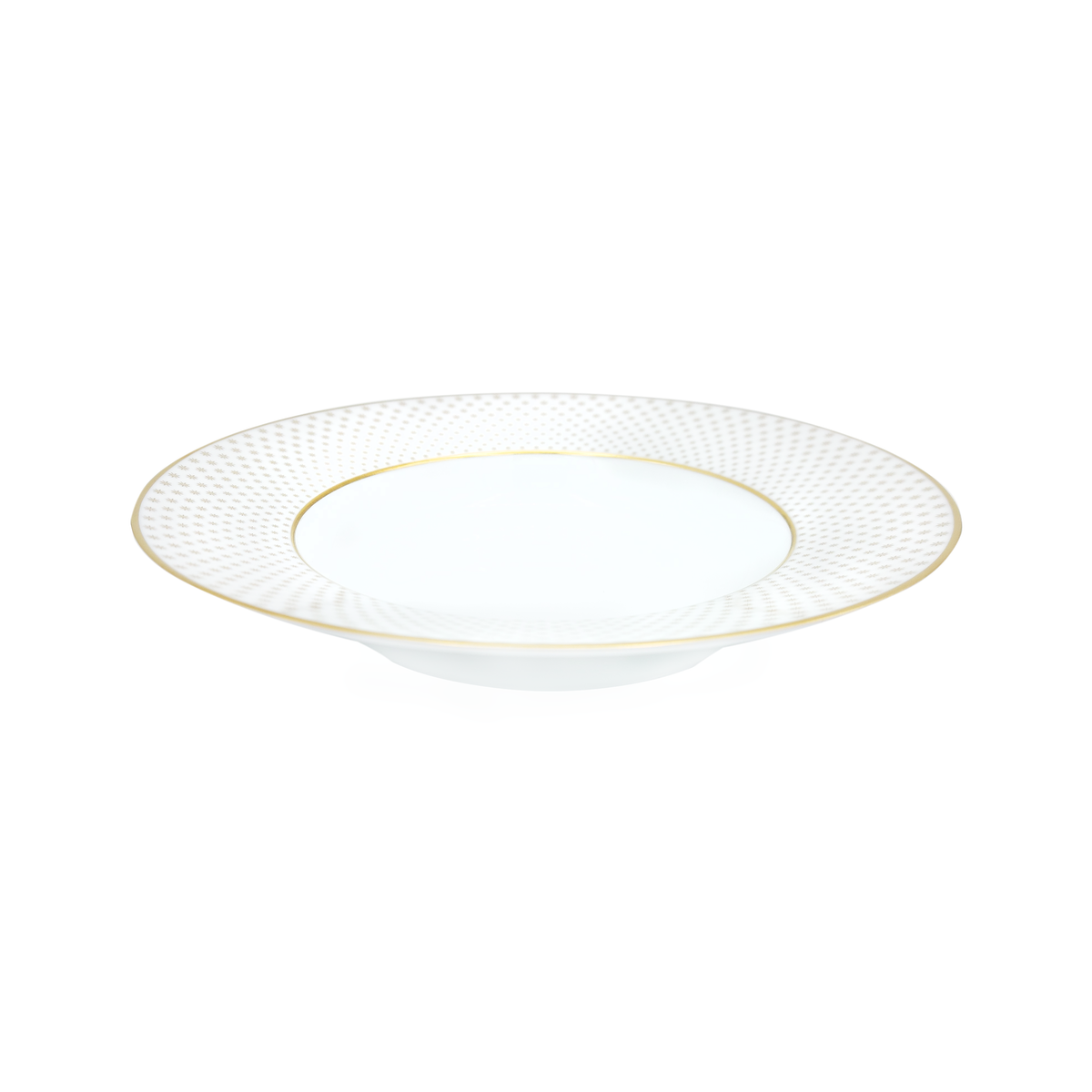 ROSACE Or - Assiette creuse à aile MM